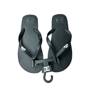 DC SHOES SPRAY Black FLIP-FLOPS 303272 MENS Size 10